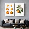 Nordic Kitchen Decor Canvas Painting Fruit Vegetables Pictures On The Wall Orange Art Posters for Home Design No Frame