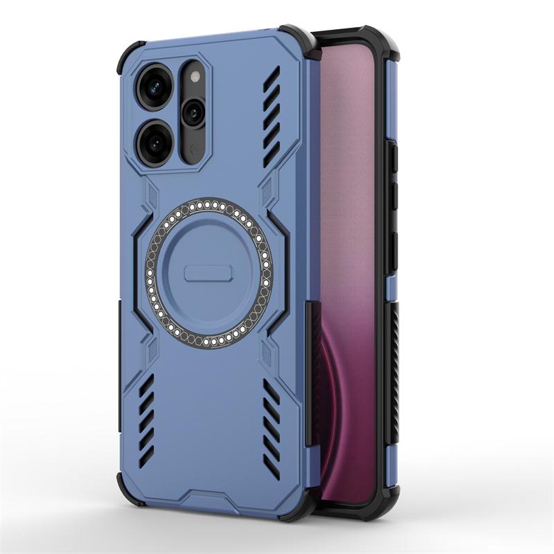 Чехол для Xiaomi Redmi 12 5G Для Redmi 12 5G Funda Ударопрочный Магнитная адсорбция Беспроводная зарядка Задняя крышка Для чехла Redmi 12 5G