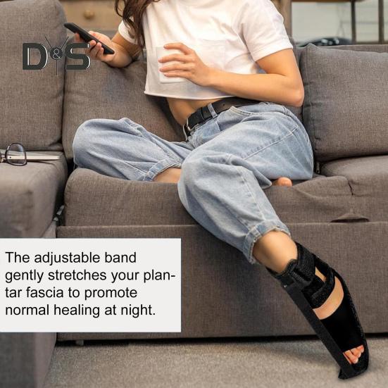 Ночная шина для лечения подошвенного фасциита, регулируемая ортопедическая опора для стопы, ахиллит, тендинит, облегчение боли в пятке, поддерживающая шина для мужчин и женщин