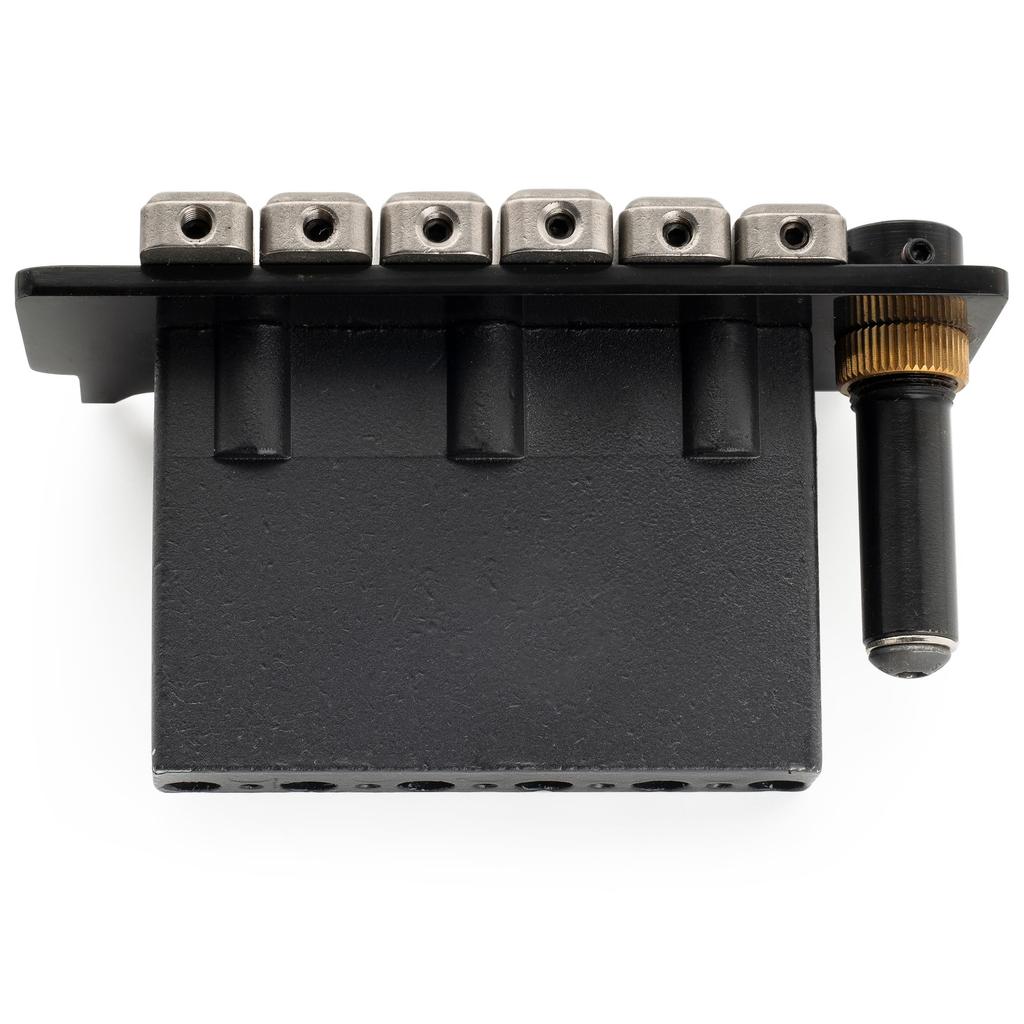 Wilkinson WVS50IIK струнный седло стальное 2-точечное опорное устройство тремоло бридж сборка с полным стальным блоком для черного 10,5 мм