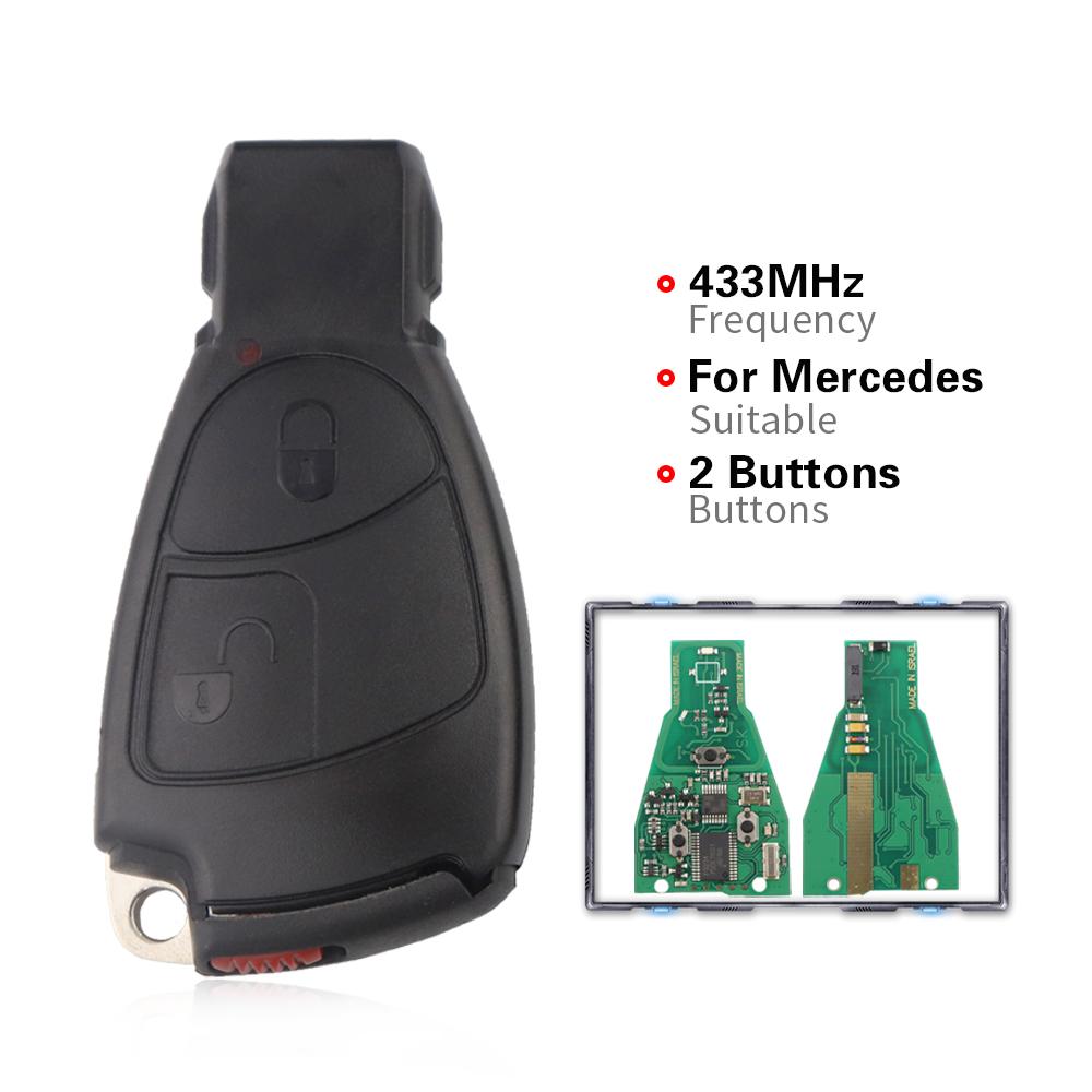 YIQIXIN Пульт для автомобиля для Mercedes Benz NEC B C E S SL ML MB CLK CL 3 кнопки 3BT 1996-2006 W203 W204 W211 W20 433МГц 2/3 кнопки