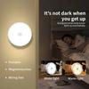 3set Led Closet Light Motion Sensor 8 LED USB Rechargeable Round Under Cabinet Light Two Colors Available Suitable for Kitchen