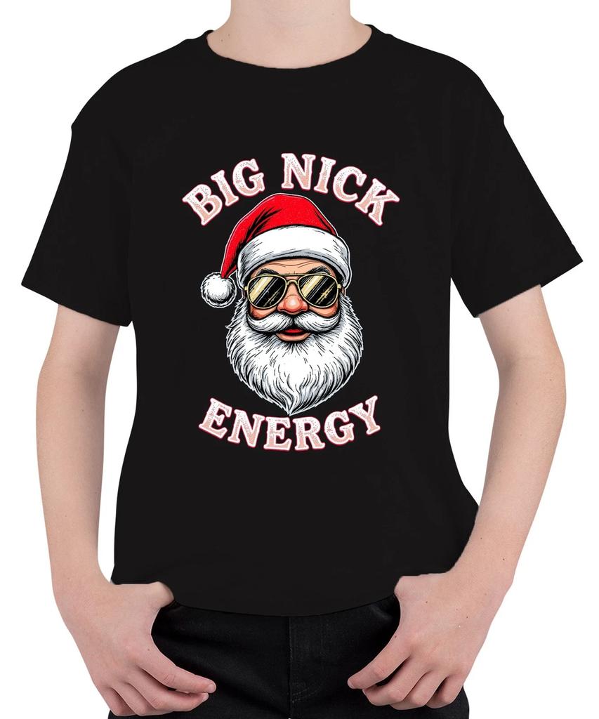 BIG NICK ENERGY Weihnachtsmann Sonnenbrille Weihnachtsgeschenk Unisex Kinder T-S