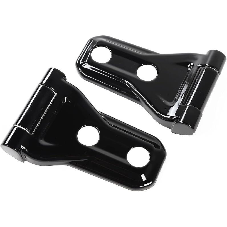 RT-TCZ Hood Hinge Cover Exterior Decoration Kits Accessories Compatible with 2018-2023 Jeep Wrangler JL JLU and Gladiator JT (Black)