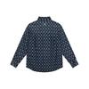 MLB New York Yankees Floral Series All Over Print Denim Long Sleeve Shirt Unisex shirts Blue 31WSN3041-50U