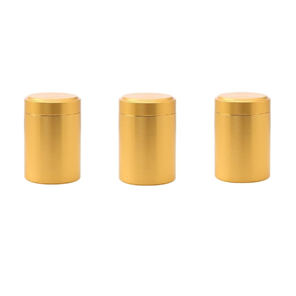 Алюминиевая банка для хранения трав, герметичная, непроницаемая для запаха, из нержавеющей стали, контейнер для чая, коробка