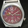 ВОССТАНОВЛЕННЫЕ ВИНТАЖНЫЕ SEIKO 5 AUTO 7009A ЯПОНИЯ МУЖСКИЕ D/D КРАСНЫЕ ЧАСЫ 610b-a318050-9 SKU610b-a318050