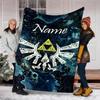 Personalized Custom Name Blanket - The Legend of Zelda Breath of the Wild Print Design,Blanket for Sofa,Bed,Travel,Camping - Soft and Warm, Great Gift