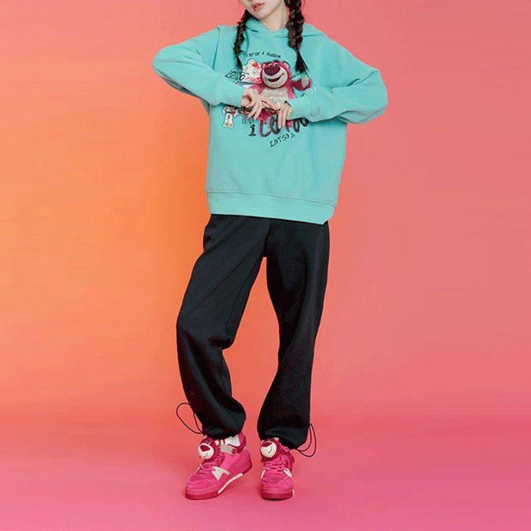 Li Ning Disney/Коллаборация с Disney, Коллекция Лотсо из Pixar, Свободный пуловер с капюшоном на флисовой подкладке, Женский AWDR760-1