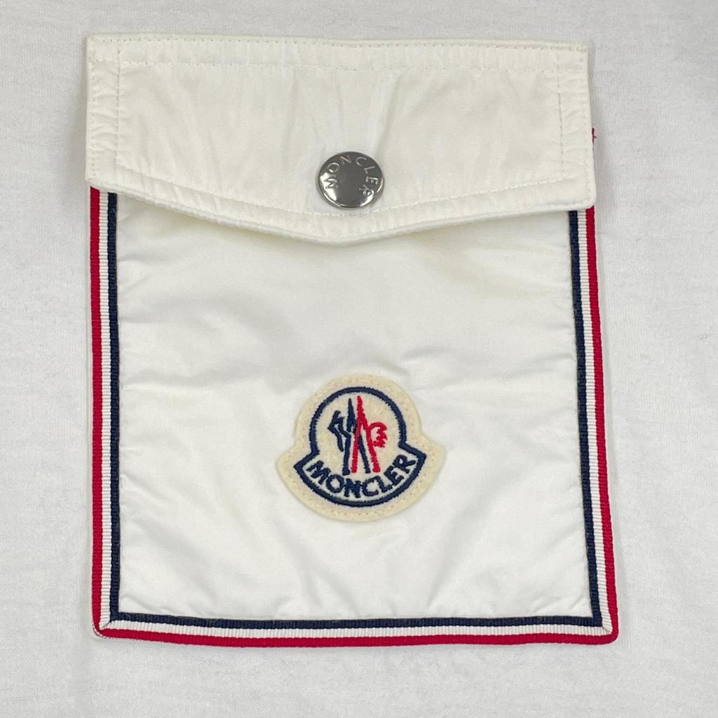 MONCLER L MENS Short sleeve T-shirt White Model H10918C00048 8390Y