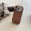 Японский и корейский 3D чехол-медведь в полоску для iPhone 17/16 Pro Max/15/14 - Новый дизайн для девушек