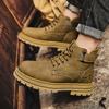 Luxury Brand Men Fashion Ankle Boots Breathable Antiskid Outdoor Hiking Boots Autumn New Shoes Light Non-slip Men Desert Boots