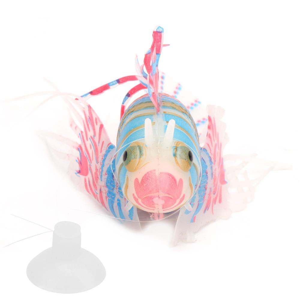 Suction Cup Artificial Glowing Fish Colorful Lifelike Texture Floating Fish Ornament Fluorescent Luminous