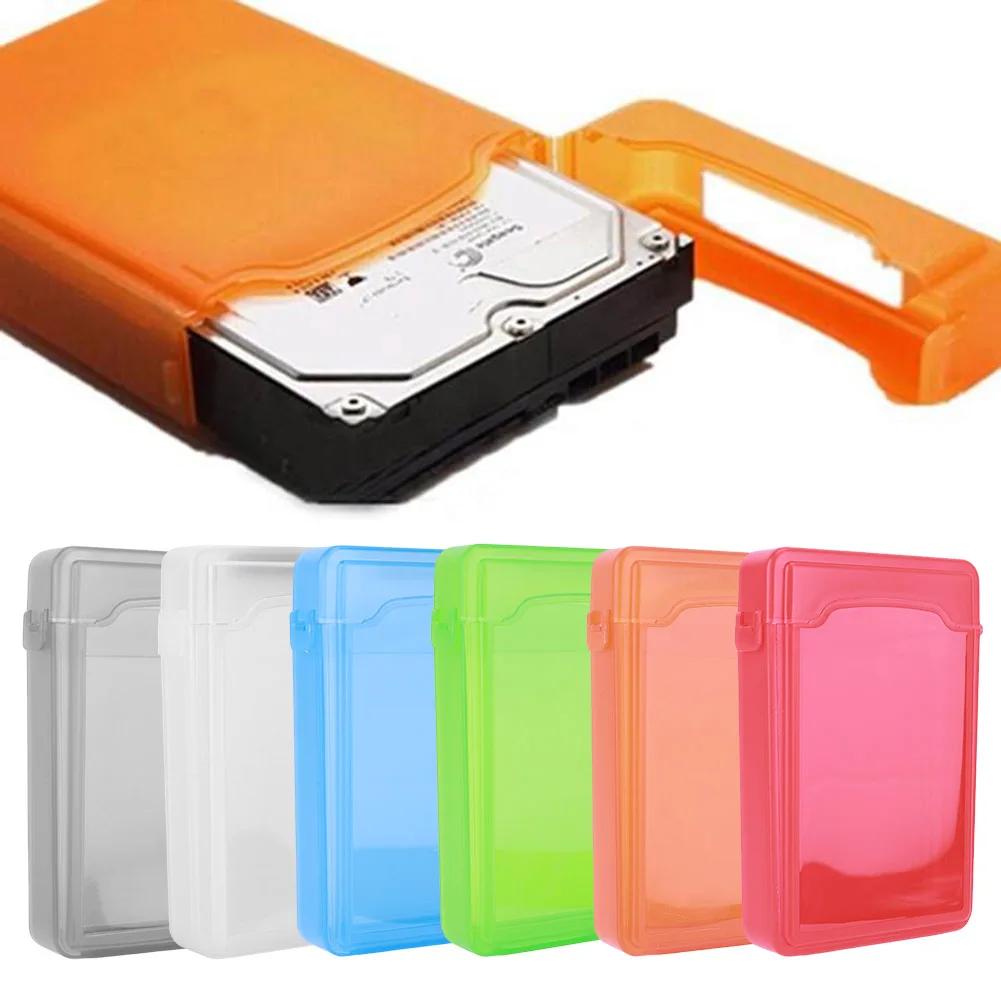 3.5 inch Dust Proof Plastic IDE SATA HDD Hard Drive Disk  Multicolor Storage Case External Hard Drive Disk Plastic Storage Box