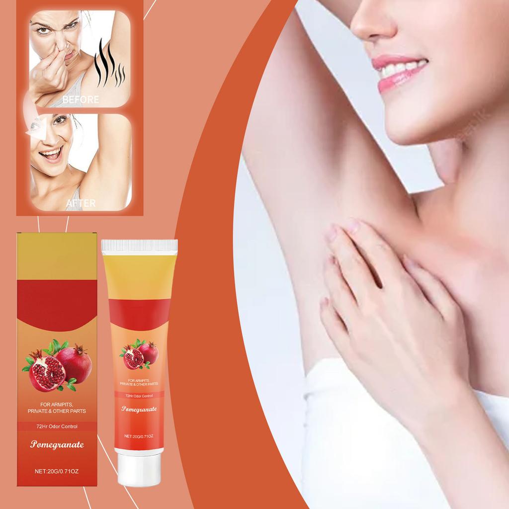 Body Underarm Cream, Whole Body Deodorant Fresh Facial Cleanser, Lasting Taste Control, Suitable For Sensitive Skin.