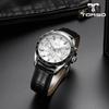 TORSO Мужские металлические часы Torso T503M Cassiopeia Multi Diamond Watch (кожаный ремешок в комплекте),Корейские популярные часы