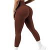 Ребристые штаны для йоги, женские леггинсы с высокой талией для спортзала, однотонные спортивные бесшовные женские леггинсы для фитнеса, тренировки для бега, колготки для тренировок с контролем живота