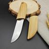Stainless Steel Utility Knife Kitchen Cleaver with Sheath Outdoor Barbecue Cutting Fishing Knife Household Paring Knife