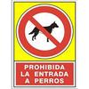 DUVER - SEÑAL 489 ALUM.345x245 ''PR.ENT.PERROS'' PROHIBIDA LA ENTRADA DE PERROS