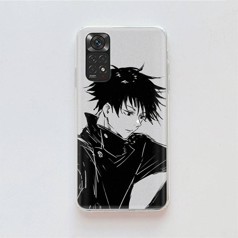 Чехол DT22 Jujutsu Kaisen для Samsung A04 A14 A23 A34 A54 M23 M33 M52 M53 Realme 10 9 C30S C35 C55 VIVO Y02S Y21 Y33S Y51 X80 Pro Прозрачный чехол