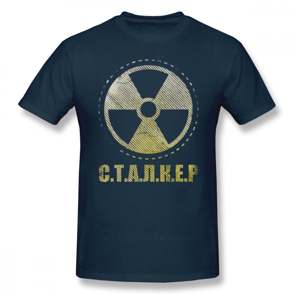 Игровая футболка Сталкер Патч фракции Одиночка Футболка с принтом Повседневная футболка Мужская Милая Хлопковая с короткими рукавами Футболка