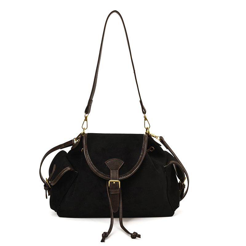 Осенняя замшевая сумка под мышкой женская новая модная ретро сумка-подушка высококлассная одноплечевая сумочка