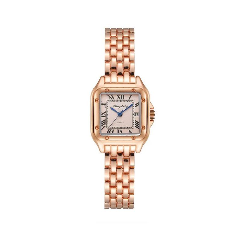 UTHAI Женские часы Легкий люксовый бренд Ремешок из нержавеющей стали Парные часы Женские модные кварцевые часы Деловые мужские часы