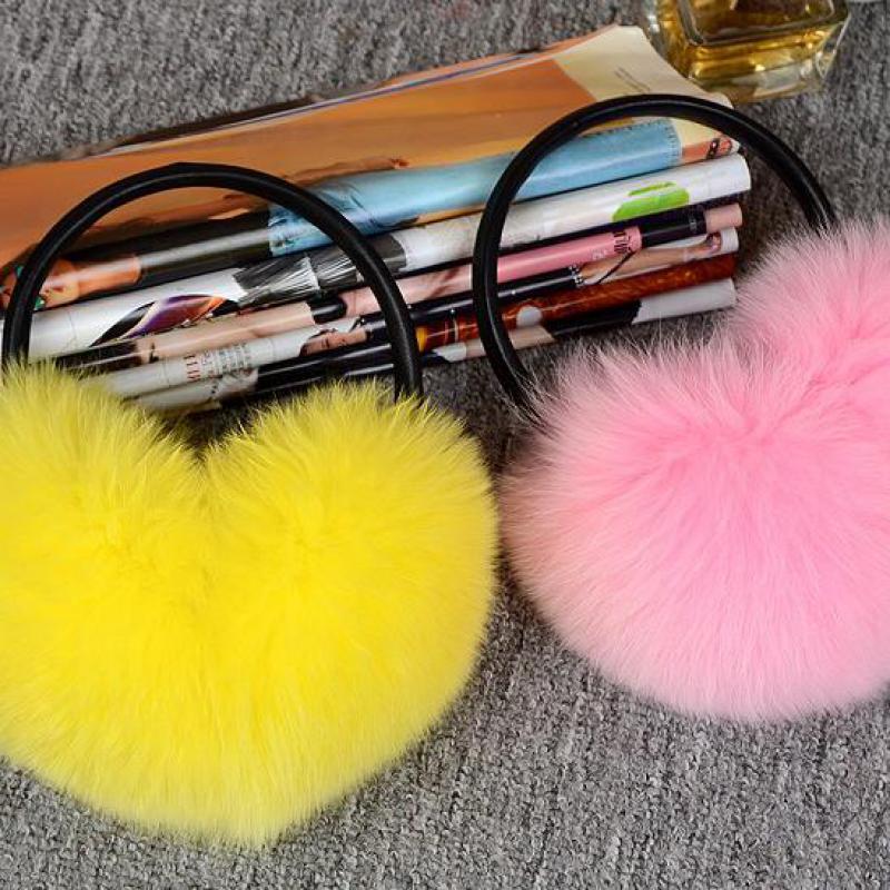 Luxury Women Winter Warm Real Fox Fur Earmuffs Fashion Lady 100% Natural Fox Fur Ear Muffs Thermal Girl Real Fox Fur Earmuff
