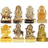 Metal Gold Plated Idols- Ganesh Ji, Laxmi Ji, Saraswati Ji, Durga Ji, Hanuman Ji, Shiv Ji, Radha Krishna Ji, Krishna Ji with Cow-
