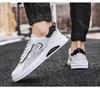 Мужские модные 2025 белые дышащие сетчатые спортивные туфли - летние износостойкие повседневные кроссовки