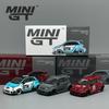 МИНИГТ 1:64 Серо-красный Abarth 595 LB-WORKS x Abas Works литой автомобильный Модель 995 963 1051
