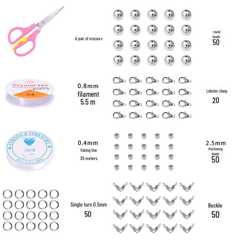 8 мм стеклянные желейные двойные круглые бусины набор для браслетов своими руками ювелирные аксессуары