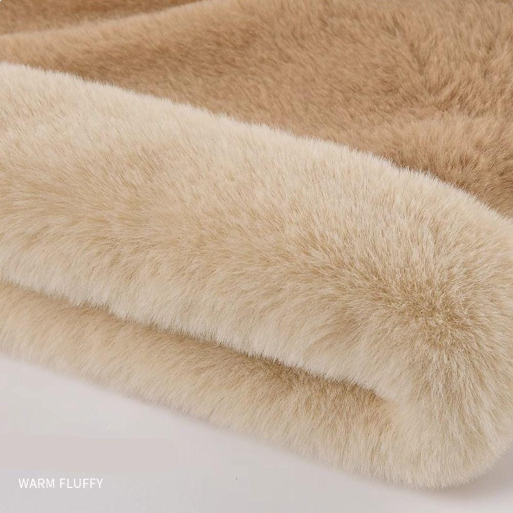 Cartoon Hat Ear Protection Hat Plush Hat Hooded Scarf Cute Winter Cap Female/Girls