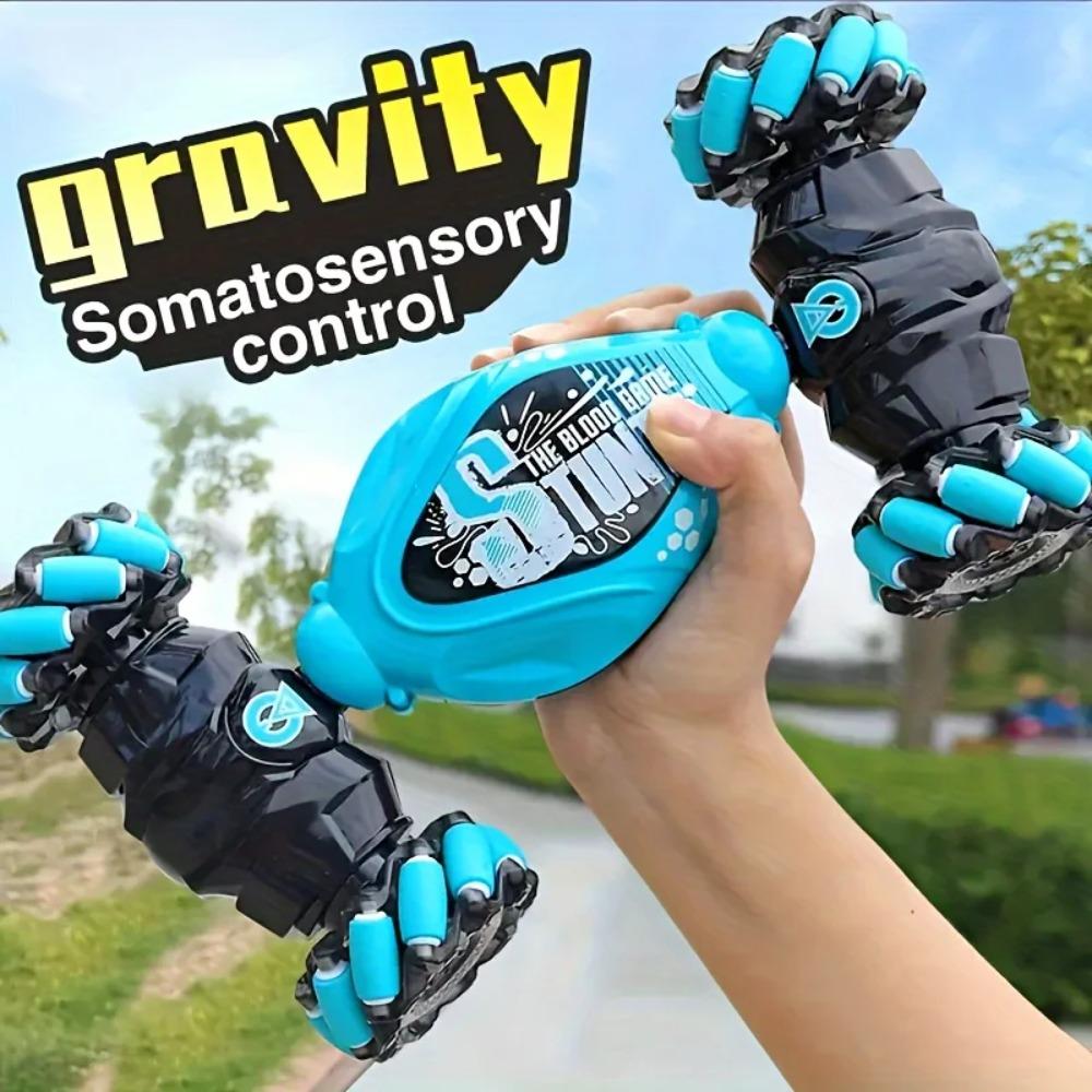 4WD RC Drift Car с музыкальными светодиодными фонарями 2,4G Жест Радио Дистанционное Управление Спрей Трюк Автомобиль Вращающийся на 360° Альпинистский автомобиль Игрушки Подарок