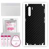 apgo Protective Skin Sticker for the Back+sides Compatible with Oppo A91, Full Wrap Film, Foil, Vinyl - Pattern Carbon Black