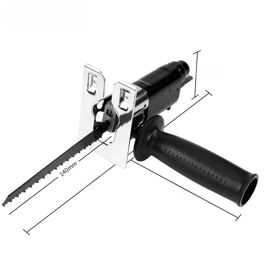 Электрическая дрель-модифицированная возвратно-поступательная пила: Универсальная бытовая сабельная и криволинейная пила для удобной резки древесины