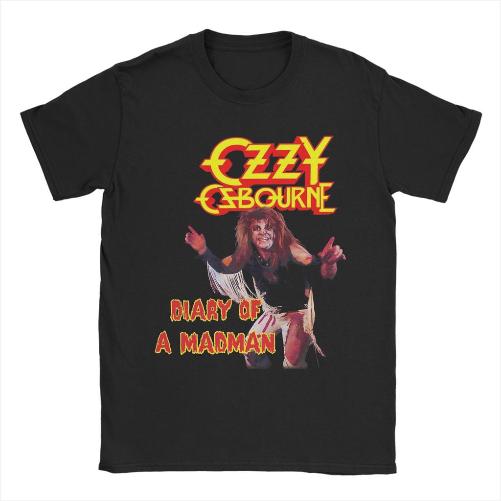 Ozzy Osbourne T-Shirt Men Vintage 100% Cotton Tees Round Neck Short Sleeve T Shirt New Arrival Tops