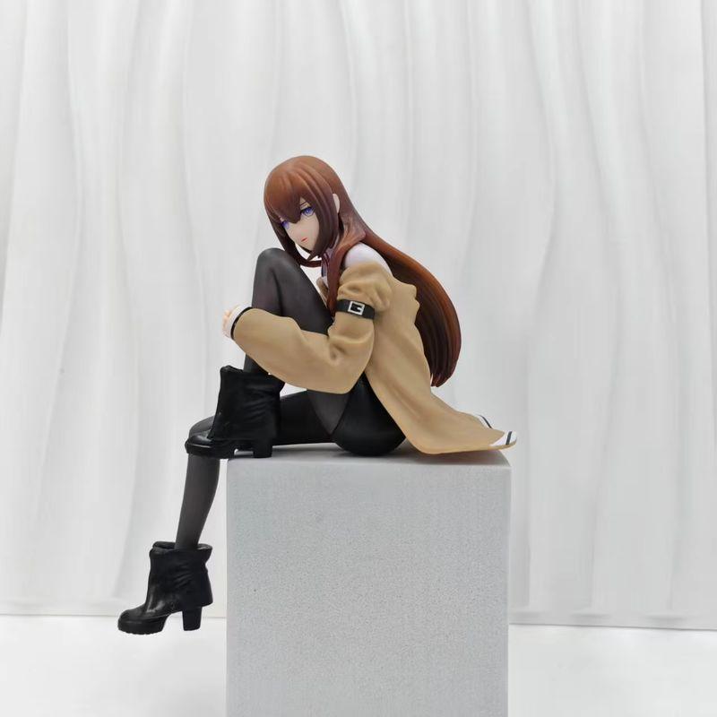 Яркое Сердце Steins Gate Макисэ Курису Фигурки Действия Аниме Девушка Мини Модель Настольное Украшение Орнамент в Коробке Коллекционный Подарок