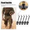 5 шт./Лот Карабин для рюкзака Molle EDC Эластичный шнур Стропа Пряжка Фиксирующий зажим Для путешествий Легкая переноска Портативная деталь