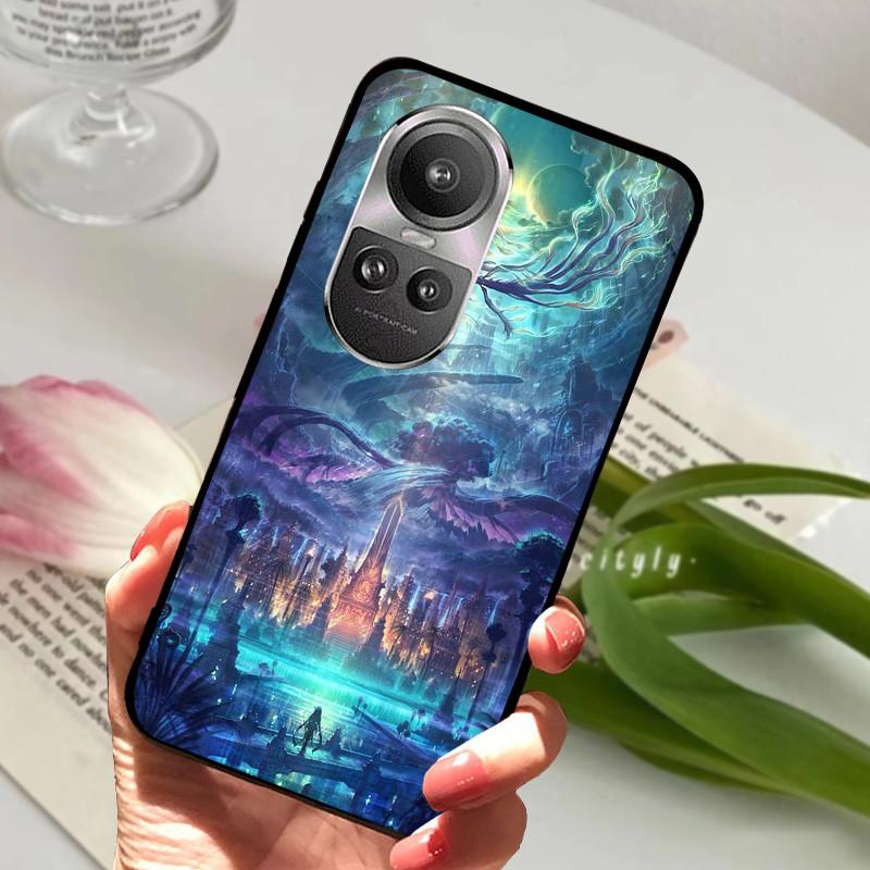 Чехол для Oppo Reno 10 5G CPH2531 Reno10 Ударопрочный Мягкий ТПУ Силиконовый Чехол для Телефона Для Oppo Reno 10 Pro 5G CPH2525 Funda Мультяшный