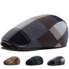 Новый винтажный клетчатый берет мужской женский с козырьком плоская кепка летняя тонкая ретро мягкий верх кепка газетчика повседневный женский берет бойна регулируемый