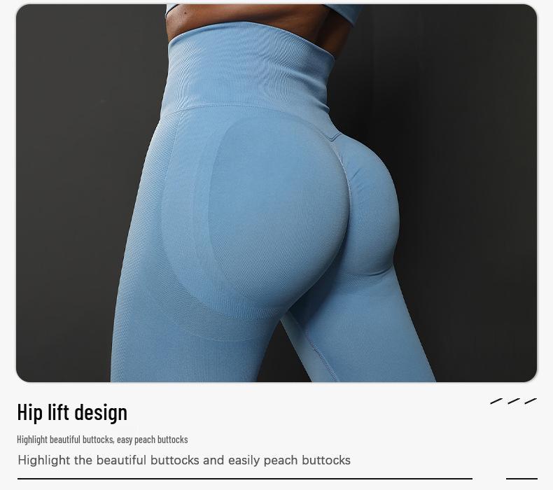 High Waist Seamless Yoga Pants - Hip Lifting Running Leggings for Women