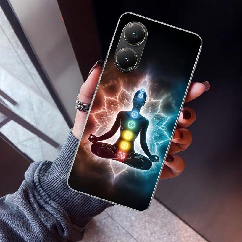 Yoga Chakra Spiritual Energy Universe Phone Case For Xiaomi Poco X5 X6 X7 Pro F7 Ultra M7 Redmi 15C 15 13C 13 12C 12 10 10C 10A