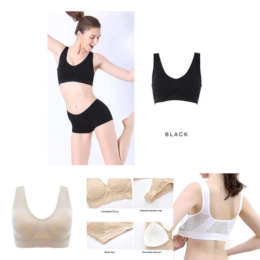 Breathable Hollow Out Padded Sports Bra For Women In Plus Size For Yoga And Gym