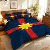 Fcsb Pattern Bedding Quilt Set Quilt Cover Pillowcase Home Birthday Gift(1 * duvet cover + 2 * pillowcase, without core)