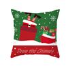 С Рождеством милый мультяшный снеговик с принтом лося, чехол для подушки, домашний декор для гостиной, дивана, квадратная подушка, наволочка