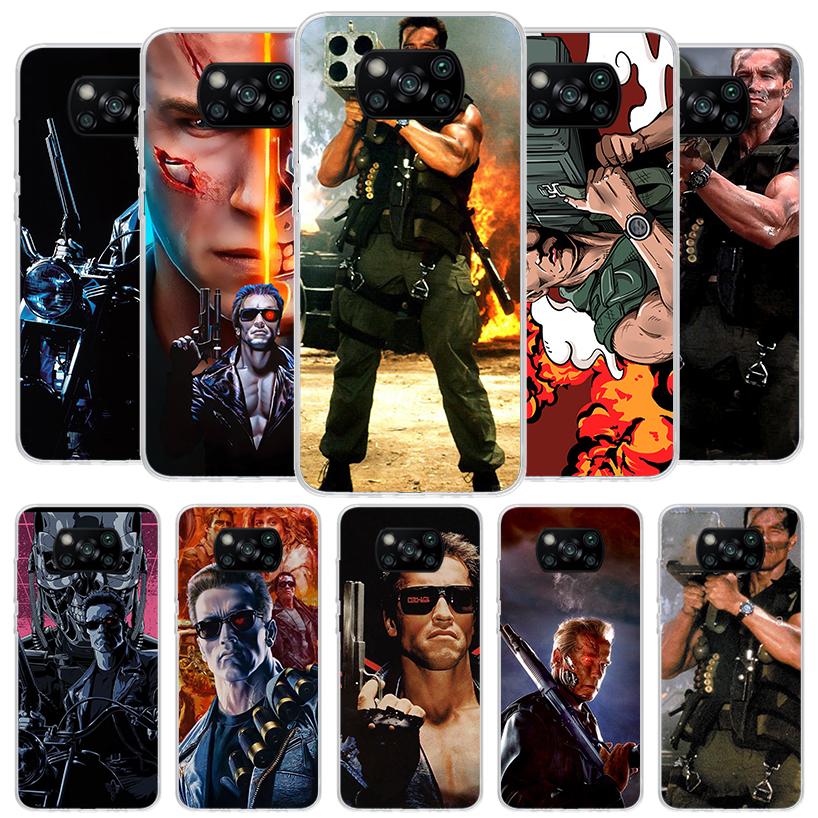 Arnold Schwarzenegger Terminator Cover Phone Case For Xiaomi Poco F7 Ultra X7 X6 X5 Pro M7 Redmi 15C 15 13C 13 12C 12 10C 10 9A
