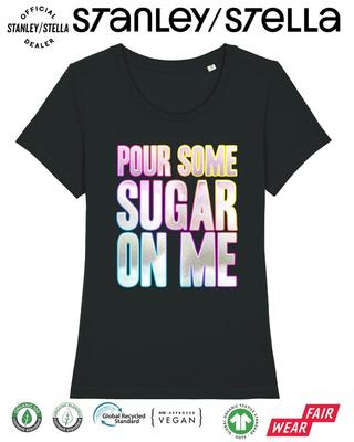 Футболка Pour Some Sugar On Me Диско Маскарад 80-е Вечеринка Выходные Женский Рок