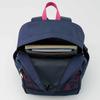 Des OLIVE Mesh Pocket Logo Daypack 24L for School Girls Navy Blue Base X Pink [OLIVE School]