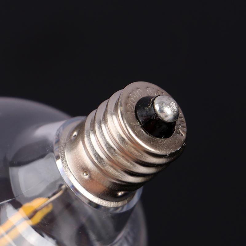 G40 лампочки E12 3 В 120 В 220 В 1 Вт стеклянные шарообразные лампочки гирлянда для внутреннего и наружного использования патио домашний садовый декор теплый белый цвет